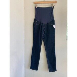 NEW Motherhood Maternity Indigo Blue Jeans Skinny Petite XS Secret fit Stretch